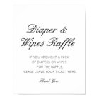 Editable Diaper and Wipes Raffle Sign Printed