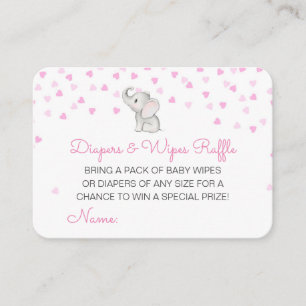 Editable Diapers Wipes Raffle Baby Shower Inserts