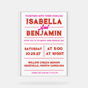 Editable Digital Download Modern Western Wedding Acrylic Sign