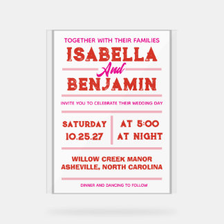 Editable Digital Download Modern Western Wedding Acrylic Sign