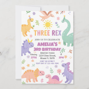 Editable Dino Party Invite for Boys or Girls