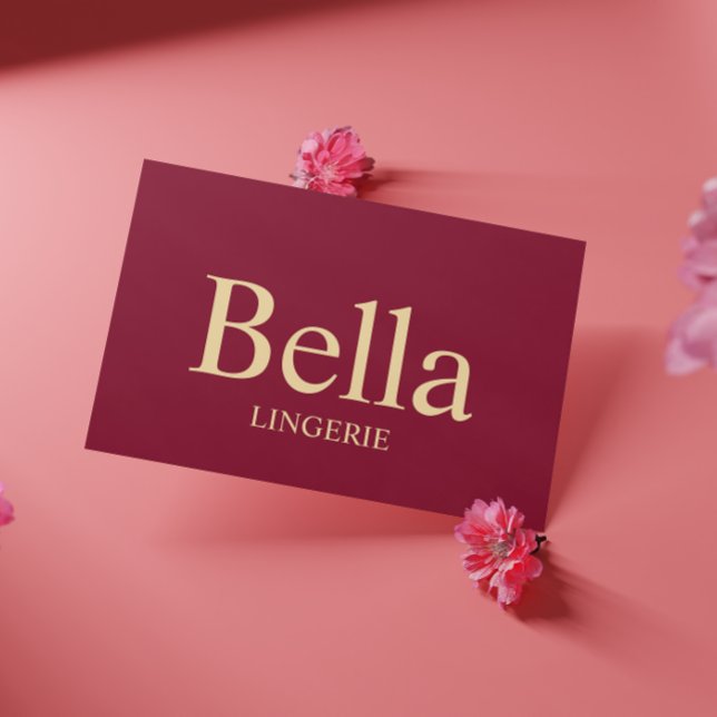Editable Elegant Lingerie Branding Design  Business Card (Creator Uploaded)