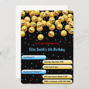 Editable Emoji Invitation