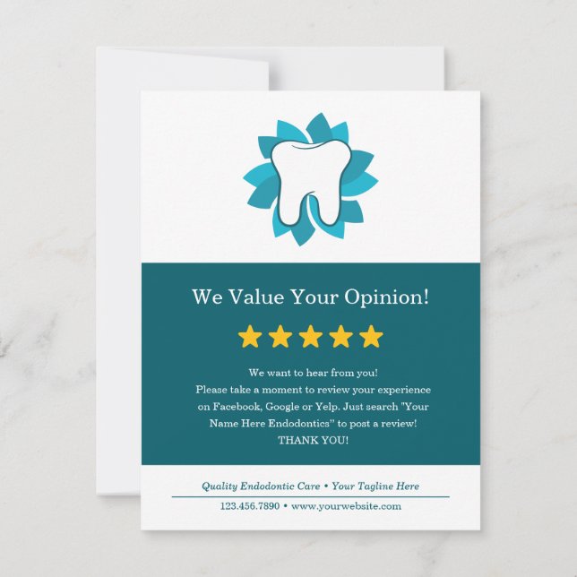 Editable Endodontics Ask for Reviews! Invitation (Back)