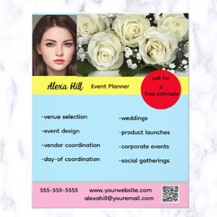 Editable Event Planner Flyer