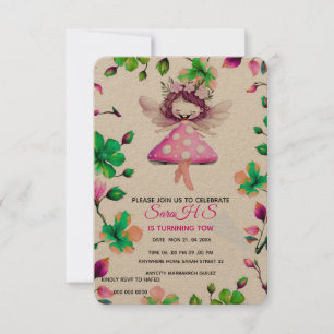 Editable Fairy Birthday Invitation, Fairy Birthday