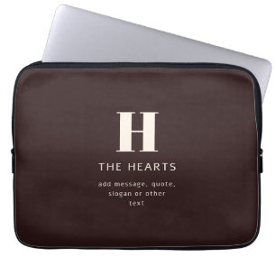 Editable Family Surname or Company Business Name  Laptop Sleeve