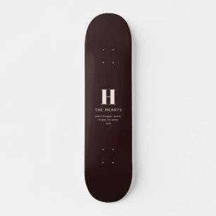 Editable Family Surname or Company Business Name  Skateboard