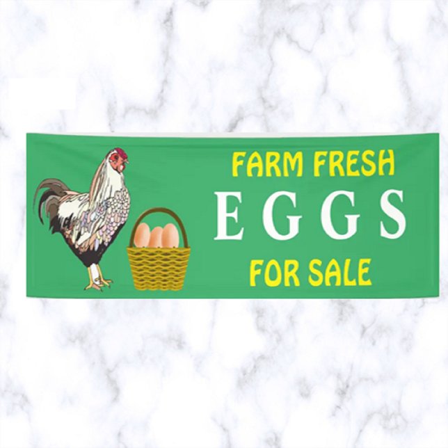 Editable Farm Fresh Eggs For Sale Banner (Creator Uploaded)