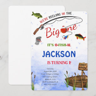 Editable Fishing Birthday Invitation