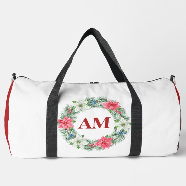 Editable Floral Monogram Bag –Personalised Initial (Front)