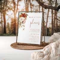 Editable Floral Sunset Wedding Blow Up Their Phone
