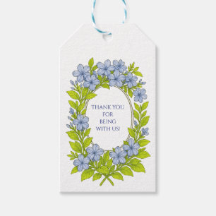 Editable floral thank you gift tags