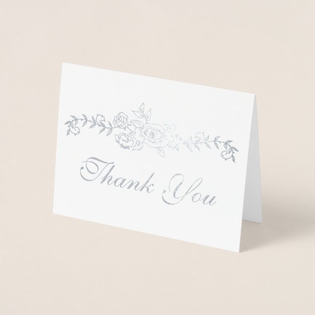 EDITABLE Foil Thank you Foil Card (Front)