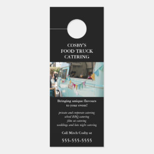 Editable Food Truck Catering Door Hanger