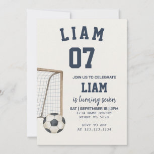 Editable Football Theme Printable Invitation