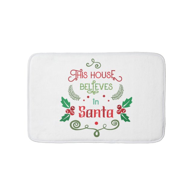 Editable Funny Christmas Quote Bath Mat (Front)