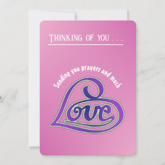 Editable - Get Well Sending Love & Prayers - Card