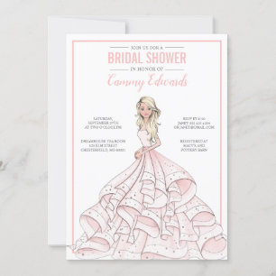 Editable Glam Bride Bridal Shower Invitation
