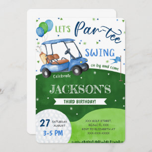 Editable Golf Birthday Invitation