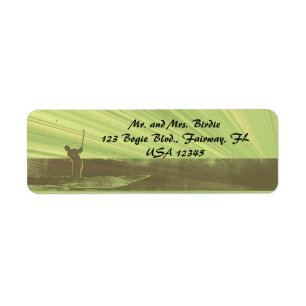 Editable Golf Green Return Address