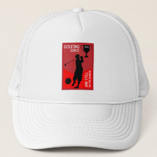 Editable Golfers Birthday Gift Trucker Hat
