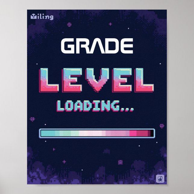 Editable “Grade Level Loading”  Poster (Front)