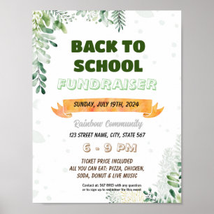 Editable Greenery Appreciation Luncheon flyer Poster