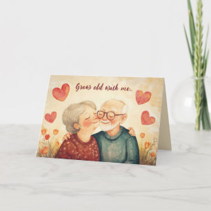 Editable Grow Old With Me Valentines Day Card