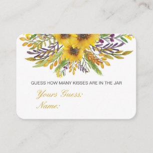 Editable Guess How Many Kisses, Candies Card