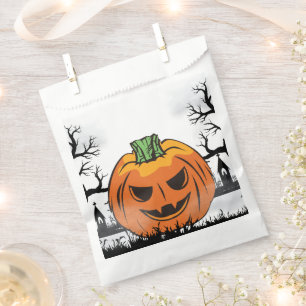 Editable Halloween Invitation, Halloween Party  Favour Bags