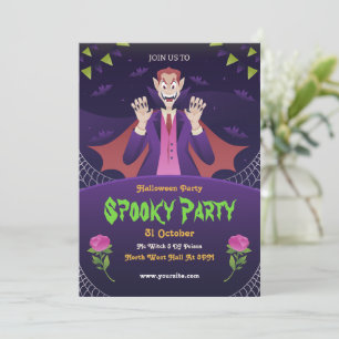 Editable Halloween Invitation, Halloween Party  Invitation