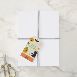 Editable Halloween – Little Monster Bash - Gift Tags