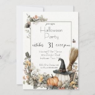 Editable Halloween Party Invitation