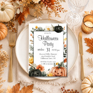 Editable Halloween Party Invitation