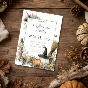 Editable Halloween Party Invitation