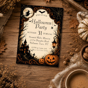 Editable Halloween Party Invitation