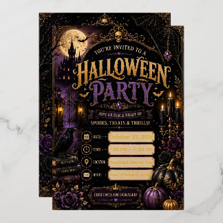 🎃 Editable Halloween Party Invitation 2026 | Spoo