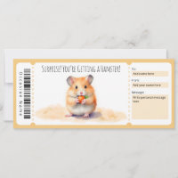 Editable Hamster Gift Certificate