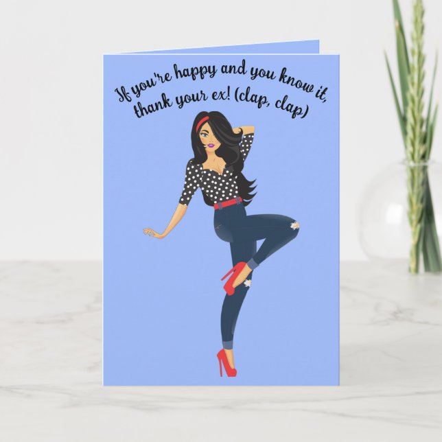 Editable Happy Divorce Day Card (Front)