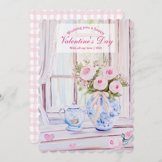 Editable Happy Valentine's Day Card (Front/Back)
