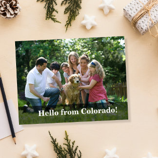 Editable Hello Neighbor,  New Address, intro Announcement Postcard