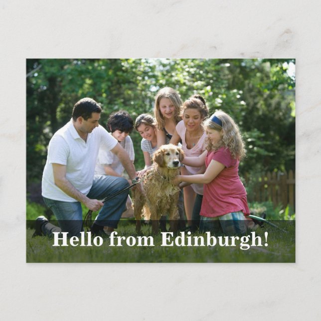 Editable Hello Neighbor,  New Address, intro Announcement Postcard (Front)
