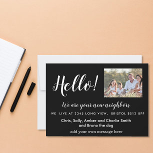 Editable Hello Neighbour,  New Address, intro Invitation