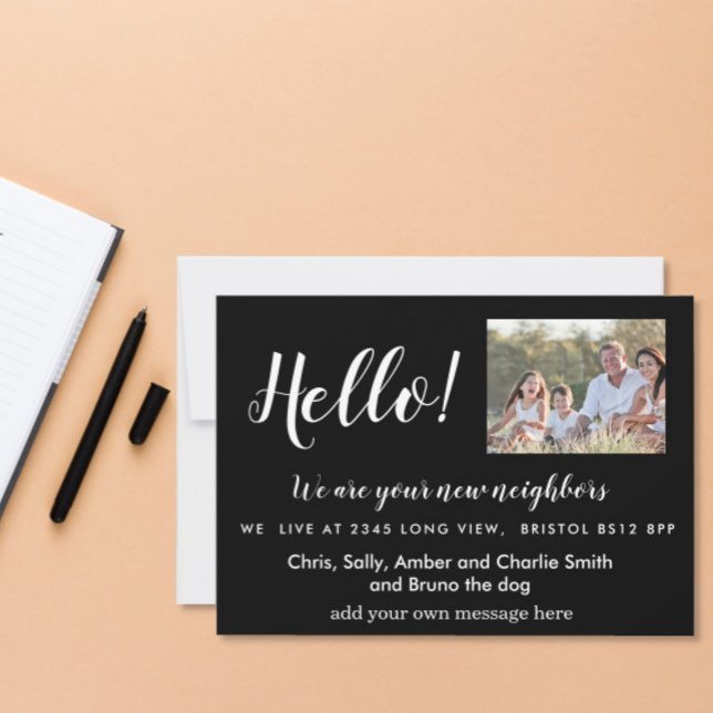 Editable Hello Neighbour,  New Address, intro Invitation (Creator Uploaded)