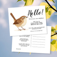 Editable Hello Neighbour New Address Wren Announce