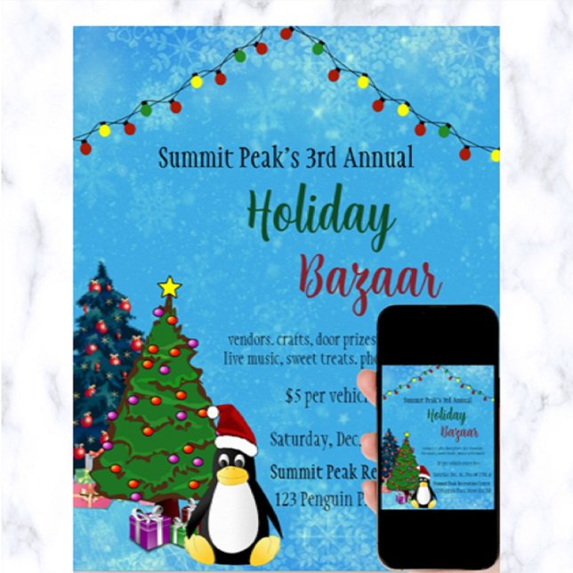 Editable Holiday Bazaar Poster (Creator Uploaded)
