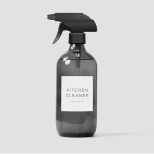 Editable Home Cleaning 2 Inch Label Set