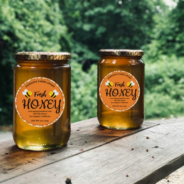 Editable Honey Apiary Label Sticker (Creator Uploaded)