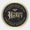 Editable Honey Custom Label with Bee Black Gold.  